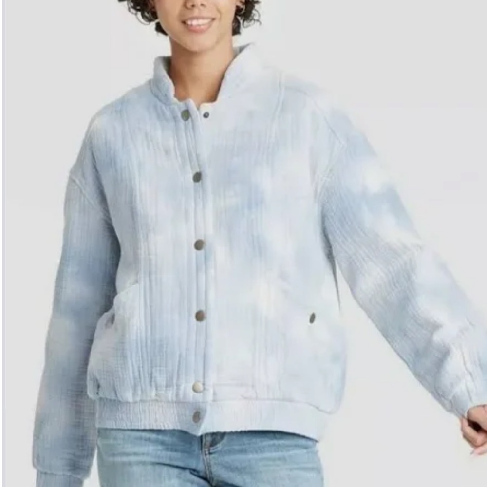 Universal Thread Tie-Dye Blue Jacket - image 1